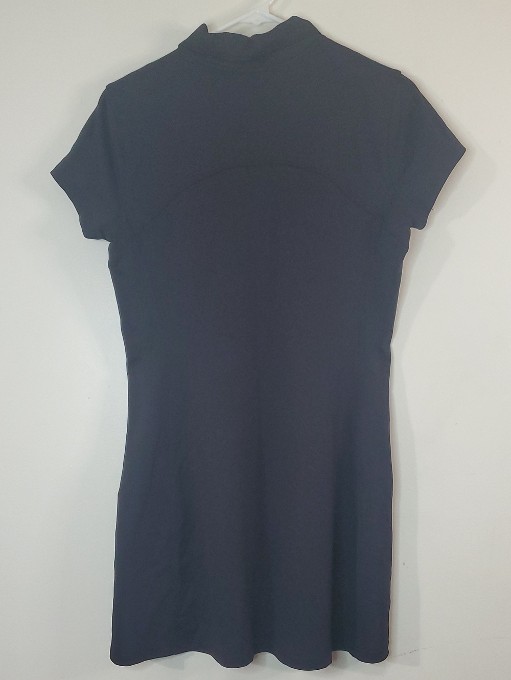 Lululemon Black Short Sleeve Polo Mini Dress Size S/M Golf Prep Sporty - Picture 5 of 13